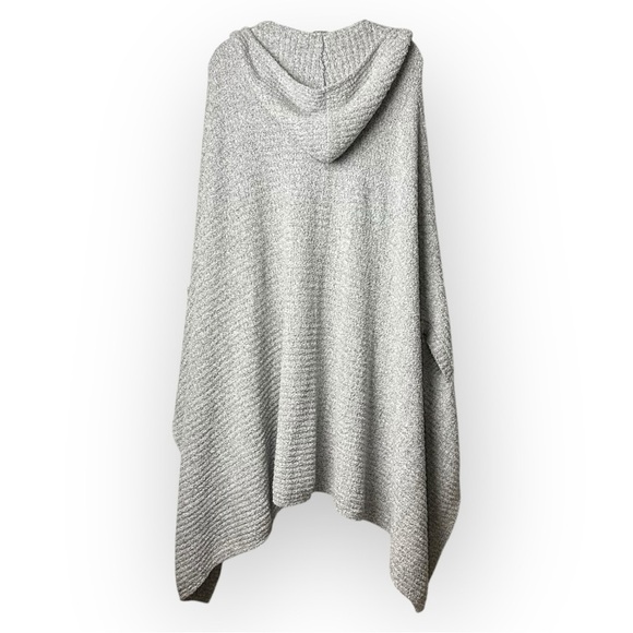 Softies Grey Super Soft Hooded Waterfall Sweater OS - Picture 2 of 6